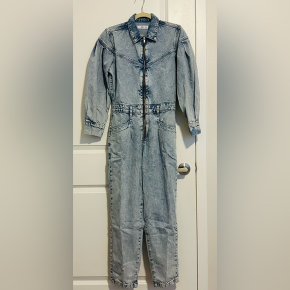 Mango Denim jumpsuit with zipper - Picture 7 of 10